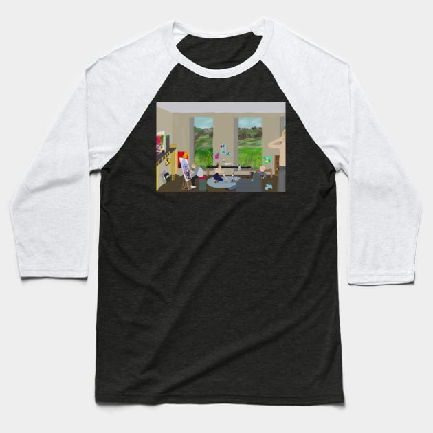 Artist at work Baseball T-Shirt by system51